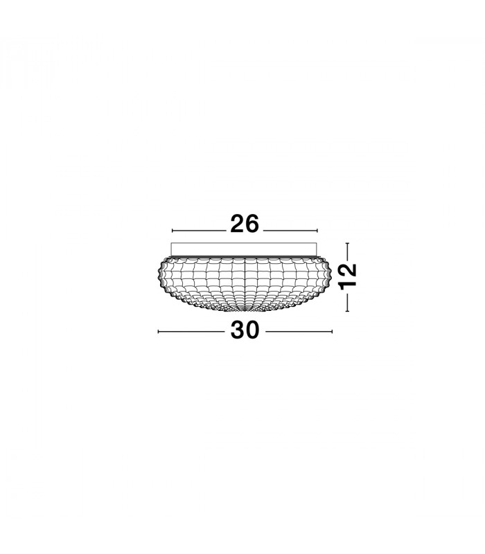 Clam 2 Light Bathroom Ceiling Light White Glass White Metal LED E27 IP44-5