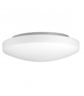 Ivi 40cm Flush Ceiling Light White Opal Glass LED E27 IP44-1