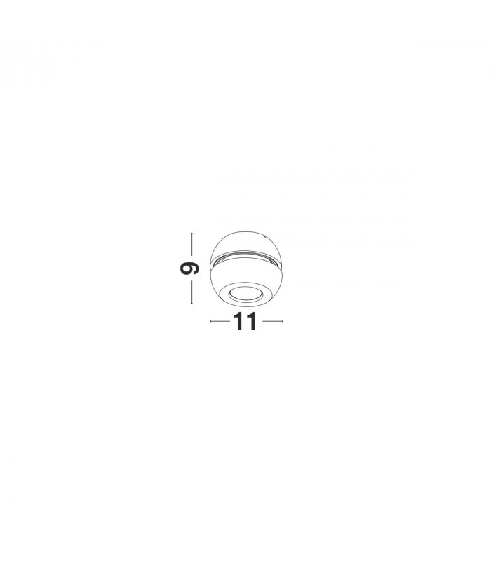 Gon Surface Mounted Downlight Sandy White Aluminium LED 5W 400Lm 3000K-5