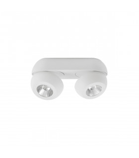 Gon 2 Light Twin Ceiling Spotlight Sandy White Aluminium LED 2x5W 800Lm 3000K-1