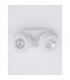 Gon 2 Light Twin Ceiling Spotlight Sandy White Aluminium LED 2x5W 800Lm 3000K-3