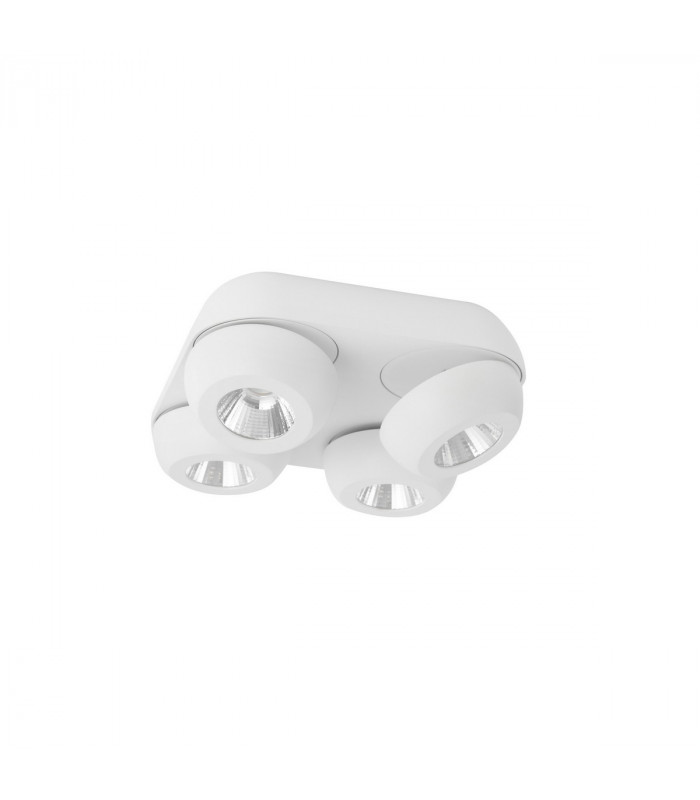 Gon 4 Light Ceiling Spotlight Clusters Sandy White Aluminium LED 4x5W 1600Lm 3000K-1