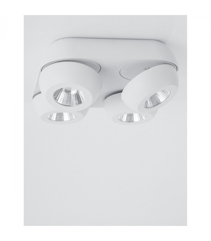 Gon 4 Light Ceiling Spotlight Clusters Sandy White Aluminium LED 4x5W 1600Lm 3000K-3