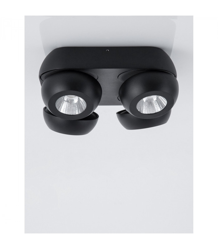 Gon 4 Light Ceiling Spotlight Clusters Sandy Black Aluminium LED 4x5W 1600Lm 3000K-3