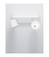 Gropius 2 Light Twin Ceiling Spotlight Sandy White Metal LED 2x6W 620Lm 3000K-3