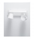 Gropius 2 Light Twin Ceiling Spotlight Sandy White Metal LED 2x6W 620Lm 3000K-4
