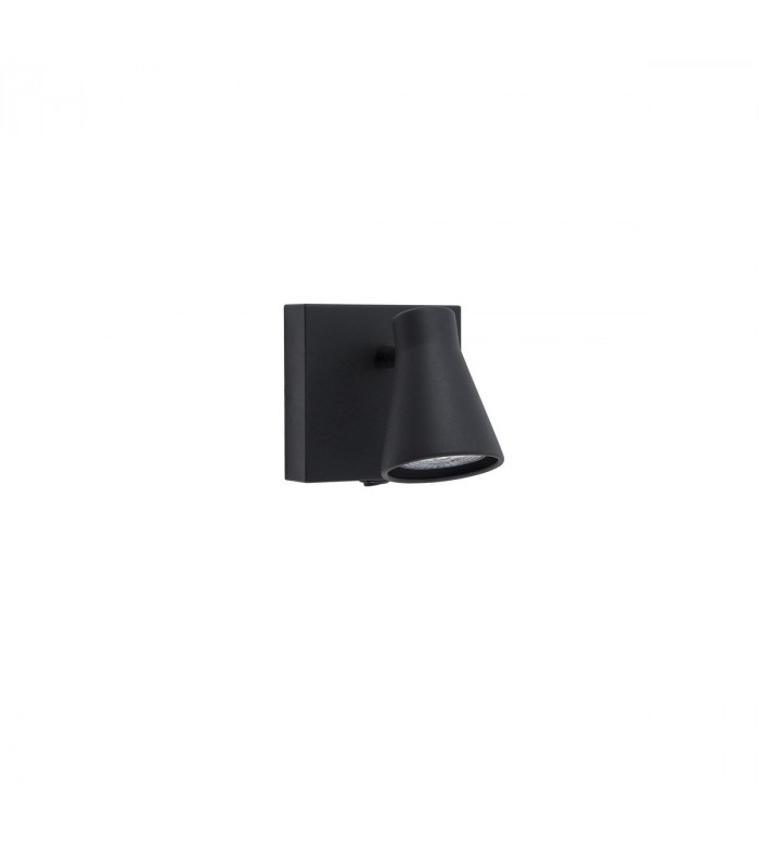Gropius Single Spotlight Sandy Black Metal Switched LED GU10 1x10W-1