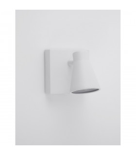 Gropius Single Spotlight Sandy White Metal Switched LED GU10 1x10W 15-2