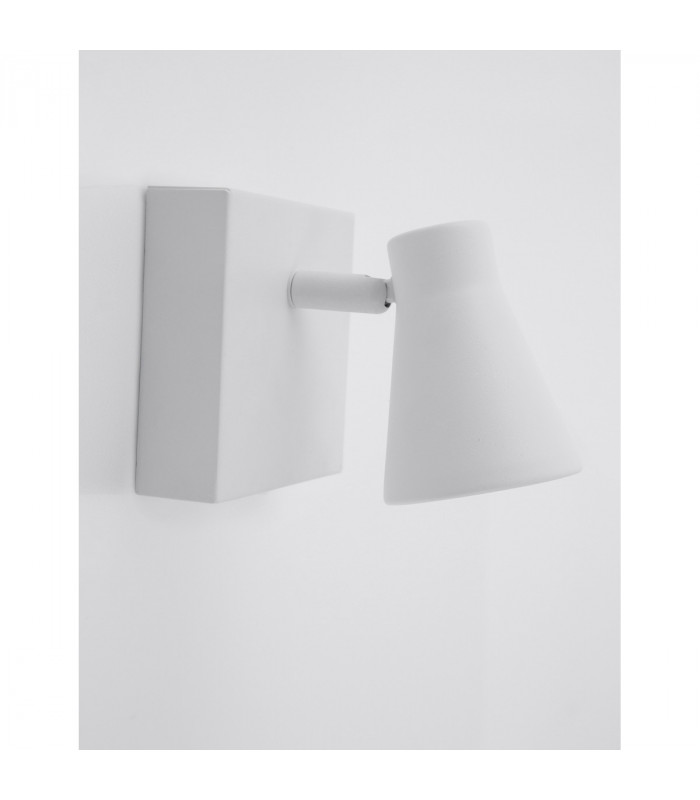 Gropius Single Spotlight Sandy White Metal Switched LED GU10 1x10W 15-3
