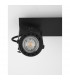 Gropius II 2 Light Twin Ceiling Spotlight Sandy Black Metal LED GU10 2x10W-5