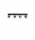 Gropius 4 Light Ceiling Spotlight Bar Sandy Black Metal LED GU10 4x10W-1