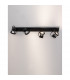 Gropius 4 Light Ceiling Spotlight Bar Sandy Black Metal LED GU10 4x10W-4