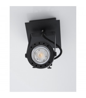 Gropius Single Spotlight Sandy Black Metal LED GU10 1x10-2