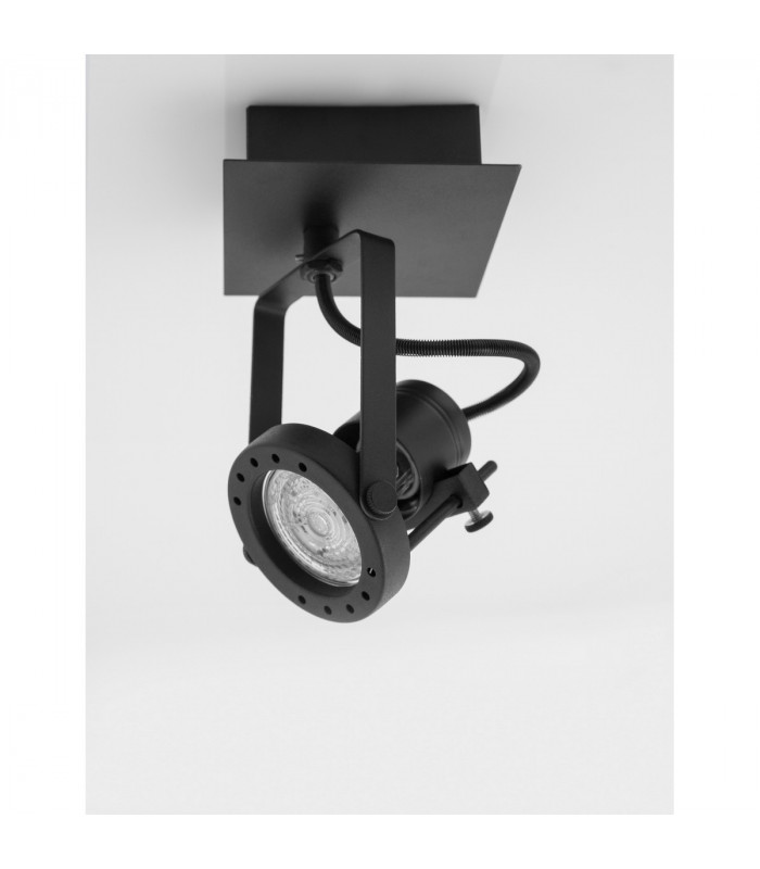 Gropius Single Spotlight Sandy Black Metal LED GU10 1x10-4
