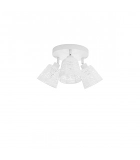 Gropius 3 Light Ceiling Spotlight Clusters Sandy White Metal Sandy White Cord LED E14-1