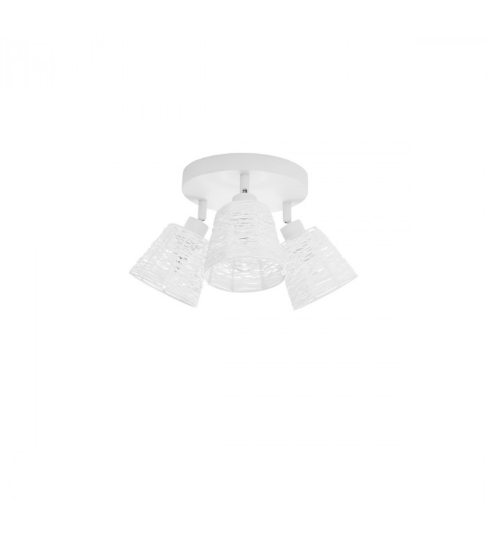 Gropius 3 Light Ceiling Spotlight Clusters Sandy White Metal Sandy White Cord LED E14-1
