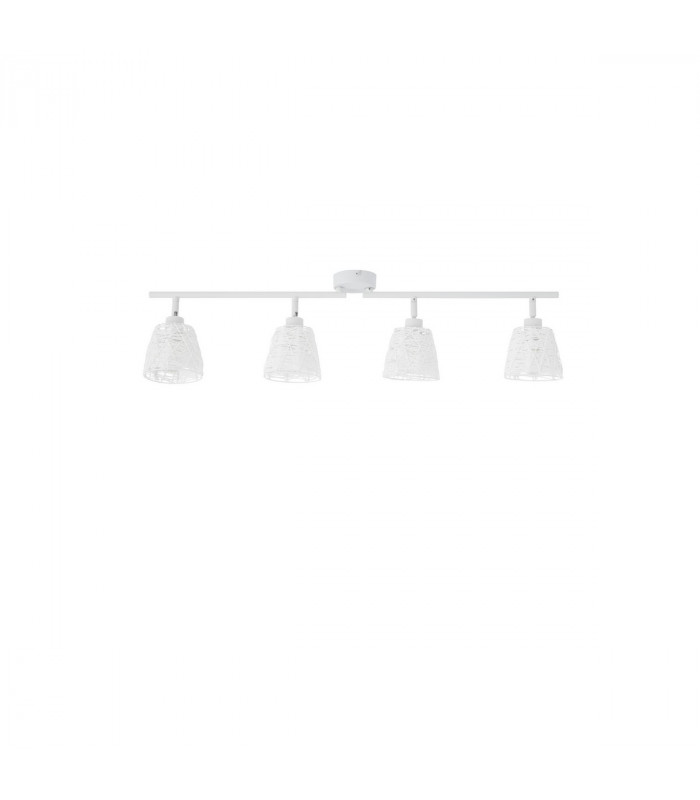 Gropius 4 Light Ceiling Spotlight Bar Sandy White Metal Sandy White Cord LED E14-1