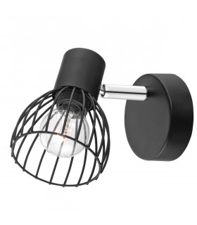 Fiumicino Single Spotlight Matt Black Metal LED E14-1