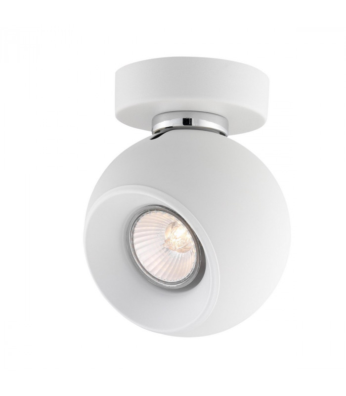 Tore Single Spotlight Matt White Aluminium GU10 1x50W-1
