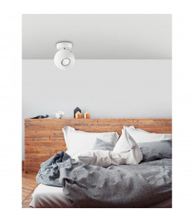 Tore Single Spotlight Matt White Aluminium GU10 1x50W-2