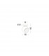 Tore Single Spotlight Matt White Aluminium GU10 1x50W-3