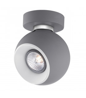 Tore Single Spotlight Matt Grey Aluminium GU10 1x50W-1