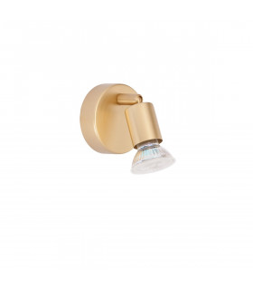 Gropius Single Spotlight Satin Gold Metal LED GU10 1x5W-1