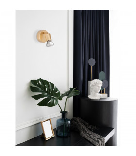 Gropius Single Spotlight Satin Gold Metal LED GU10 1x5W-2