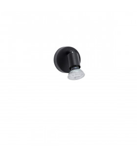 Gropius Single Spotlight Satin Black Metal LED GU10 1x5W-1