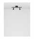 Gropius 2 Light Twin Ceiling Spotlight Satin Black Metal LED GU10 2x5W-3