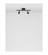 Gropius 2 Light Twin Ceiling Spotlight Satin Black Metal LED GU10 2x5W-4