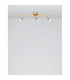 Gropius 3 Light Ceiling Spotlight Bar Satin Gold Metal LED GU10 3x5W-3