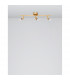Gropius 3 Light Ceiling Spotlight Bar Satin Gold Metal LED GU10 3x5W-4