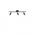 Gropius 3 Light Ceiling Spotlight Bar Satin Black Metal LED GU10 3x5W-1