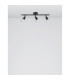 Gropius 3 Light Ceiling Spotlight Bar Satin Black Metal LED GU10 3x5W-3