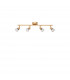 Gropius 4 Light Ceiling Spotlight Bar Satin Gold Metal LED GU10 4x5W-1