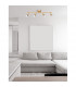 Gropius 4 Light Ceiling Spotlight Bar Satin Gold Metal LED GU10 4x5W-2