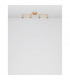 Gropius 4 Light Ceiling Spotlight Bar Satin Gold Metal LED GU10 4x5W-4
