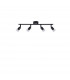 Gropius 4 Light Ceiling Spotlight Bar Satin Black Metal LED GU10 4x5W-1