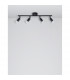 Gropius 4 Light Ceiling Spotlight Bar Satin Black Metal LED GU10 4x5W-3