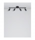 Gropius 4 Light Ceiling Spotlight Bar Satin Black Metal LED GU10 4x5W-4