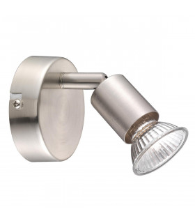 Base Single Spotlight Satin Nickel Metal GU10 1x50W-1