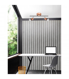 Base 2 Light Twin Ceiling Spotlight Copper Metal GU10 2x50W-2