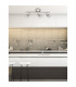 Base 3 Light Ceiling Spotlight Bar Satin Nickel Metal GU10 3x50W-2