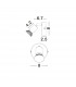 Base Single Spotlight Matt White Metal GU10 1x50W-3
