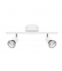 Base 2 Light Twin Ceiling Spotlight Matt White Metal GU10 2x50W-1