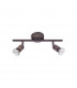 Base 2 Light Twin Ceiling Spotlight Rust Metal GU10 2x50W-1