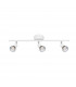 Base 3 Light Ceiling Spotlight Bar Matt White Metal GU10 3x50W-1