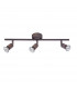 Base 3 Light Ceiling Spotlight Bar Rust Metal GU10 3x50W-1