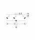 Base 3 Light Ceiling Spotlight Bar Rust Metal GU10 3x50W-3